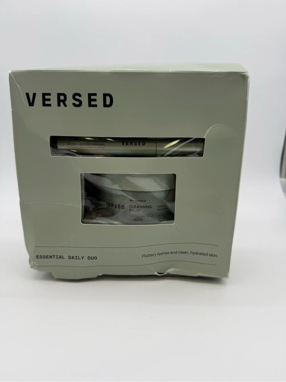 Versed Essential Daily Duo - Sage Green Cleansing Balm & Mascara